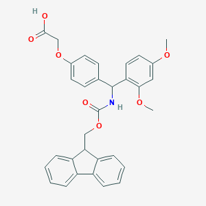 molecular formula C32H29NO7 B557976 2-(4-(((((9H-Fluoren-9-yl)methoxy)carbonyl)amino)(2,4-dimethoxyphenyl)methyl)phenoxy)acetic acid CAS No. 126828-35-1
