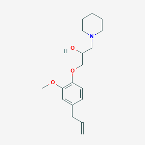 molecular formula C18H27NO3 B5579763 1-[2-Methoxy-4-(prop-2-EN-1-YL)phenoxy]-3-(piperidin-1-YL)propan-2-OL 