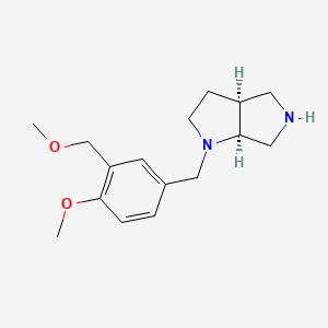 molecular formula C16H24N2O2 B5579783 (3aS,6aS)-1-[[4-methoxy-3-(methoxymethyl)phenyl]methyl]-3,3a,4,5,6,6a-hexahydro-2H-pyrrolo[2,3-c]pyrrole 