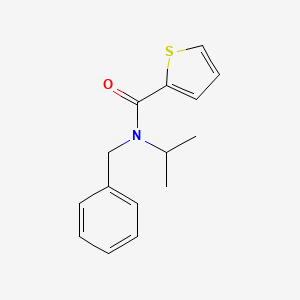 molecular formula C15H17NOS B5579866 N-benzyl-N-(propan-2-yl)thiophene-2-carboxamide 