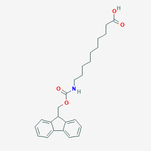 molecular formula C25H31NO4 B557996 10-({[(9H-Fluoren-9-yl)methoxy]carbonyl}amino)decanoic acid CAS No. 143688-82-8