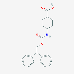 molecular formula C22H23NO4 B557997 顺式-4-((((9H-芴-9-基)甲氧羰基)氨基)环己烷甲酸 CAS No. 147900-46-7