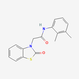 molecular formula C17H16N2O2S B5579982 N-(2,3-dimethylphenyl)-2-(2-oxo-1,3-benzothiazol-3(2H)-yl)acetamide 