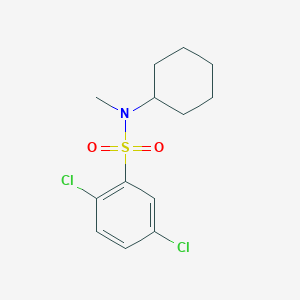 molecular formula C13H17Cl2NO2S B5580048 2,5-dichloro-N-cyclohexyl-N-methylbenzenesulfonamide 