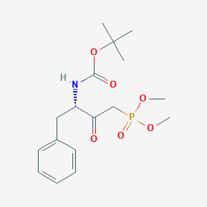 Dimethyl((3S)-4-phenyl-3-(Boc-amino)-2-oxobutyl)phosphonate