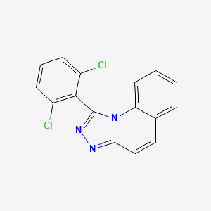 molecular formula C16H9Cl2N3 B5580312 1-(2,6-dichlorophenyl)-[1,2,4]triazolo[4,3-a]quinoline 