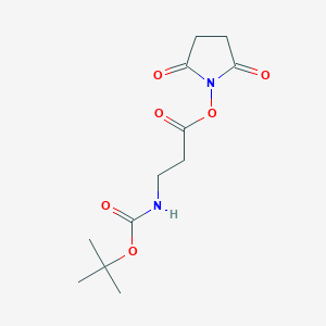 molecular formula C12H18N2O6 B558032 Boc-Beta-Ala-OSu CAS No. 32703-87-0