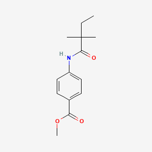 molecular formula C14H19NO3 B5580339 METHYL 4-(2,2-DIMETHYLBUTANAMIDO)BENZOATE 