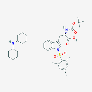 molecular formula C37H53N3O6S B558045 Nalpha-Boc-Nin-mesitylene-2-sulfonyl-L-tryptophan dicyclohexylammonium salt CAS No. 92916-48-8