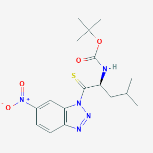 molecular formula C17H23N5O4S B558057 Boc-硫代亮氨酸-1-(6-硝基)苯并三唑 CAS No. 214750-70-6