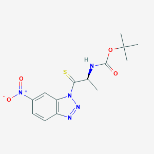 molecular formula C14H17N5O4S B558058 tert-butyl N-[(2S)-1-(6-nitrobenzotriazol-1-yl)-1-sulfanylidenepropan-2-yl]carbamate CAS No. 184951-86-8