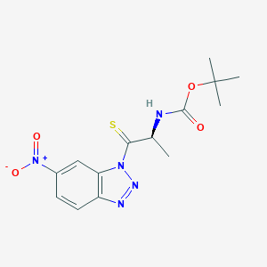 molecular formula C14H17N5O4S B558058 Boc-ThionoAla-1-(6-nitro)benzotriazolide CAS No. 184951-86-8