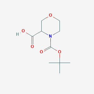 molecular formula C10H17NO5 B558068 4-(Tert-butoxycarbonyl)morpholine-3-carboxylic acid CAS No. 212650-43-6