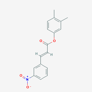 molecular formula C17H15NO4 B5580773 3,4-dimethylphenyl (2E)-3-(3-nitrophenyl)prop-2-enoate 