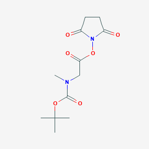 molecular formula C12H18N2O6 B558078 Boc-Sar-OSu CAS No. 80621-90-5