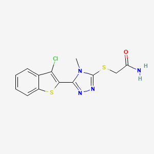 molecular formula C13H11ClN4OS2 B5580831 MFCD03621334 
