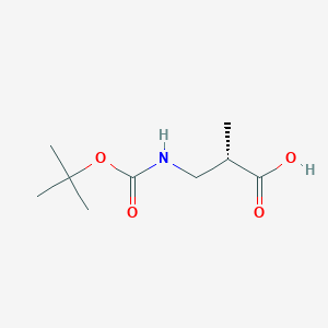 molecular formula C9H17NO4 B558087 (S)-3-((tert-Butoxycarbonyl)amino)-2-methylpropanoic acid CAS No. 190897-47-3