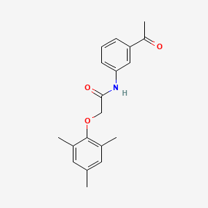 molecular formula C19H21NO3 B5580889 N-(3-acetylphenyl)-2-(2,4,6-trimethylphenoxy)acetamide 