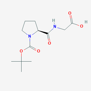 molecular formula C12H20N2O5 B558092 Boc-pro-gly-OH CAS No. 51785-82-1