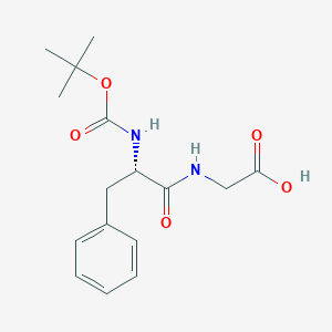 molecular formula C16H22N2O5 B558098 Boc-Phe-Gly-OH CAS No. 25616-33-5