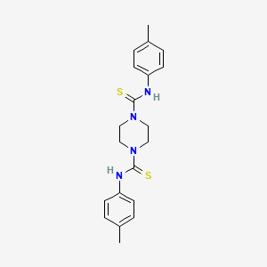 molecular formula C20H24N4S2 B5581273 N,N-BIS(4-METHYLPHENYL)TETRAHYDRO-1,4-PYRAZINEDICARBOTHIOAMIDE 