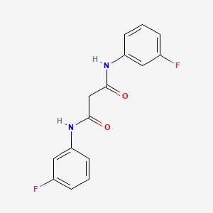 molecular formula C15H12F2N2O2 B5581305 N,N'-bis(3-fluorophenyl)malonamide 