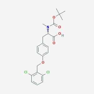 molecular formula C22H25Cl2NO5 B558140 Boc-N-Me-Tyr(2,6-Dichloro-Bzl)-Oh CAS No. 57817-43-3