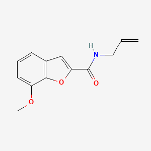 molecular formula C13H13NO3 B5581568 N-allyl-7-methoxy-1-benzofuran-2-carboxamide 