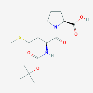 molecular formula C15H26N2O5S B558158 Boc-Met-Pro-OH CAS No. 116939-85-6