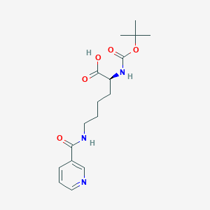 molecular formula C17H25N3O5 B558167 Boc-Lys(Nicotinoyl)-OH CAS No. 14609-04-2