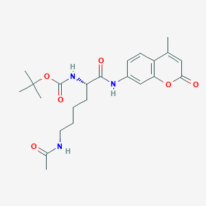 molecular formula C23H31N3O6 B558174 Boc-Lys(Ac)-AMC CAS No. 233691-67-3