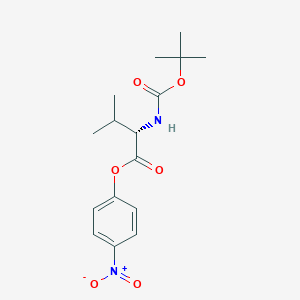 molecular formula C16H22N2O6 B558181 (S)-4-Nitrophenyl 2-((tert-butoxycarbonyl)amino)-3-methylbutanoate CAS No. 16948-40-6