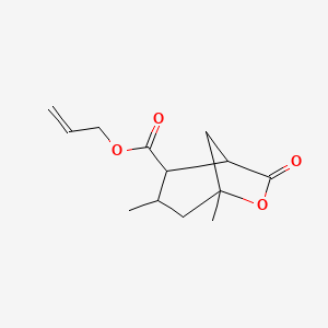 molecular formula C13H18O4 B5581840 Prop-2-enyl 3,5-dimethyl-7-oxo-6-oxabicyclo[3.2.1]octane-2-carboxylate 
