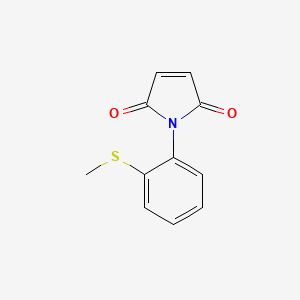 molecular formula C11H9NO2S B5581934 1-[2-(methylsulfanyl)phenyl]-1H-pyrrole-2,5-dione 