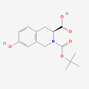 (S)-2-(tert-Butoxycarbonyl)-7-hydroxy-1,2,3,4-tetrahydroisoquinoline-3-carboxylic acid
