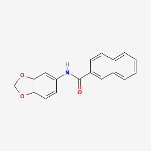 molecular formula C18H13NO3 B5582141 N-(1,3-benzodioxol-5-yl)naphthalene-2-carboxamide 
