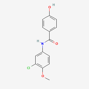 molecular formula C14H12ClNO3 B5582147 N-(3-Chloro-4-methoxyphenyl)-4-hydroxybenzamide, AldrichCPR 