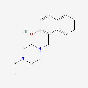 molecular formula C17H22N2O B5582159 1-[(4-Ethylpiperazin-1-yl)methyl]naphthalen-2-ol 