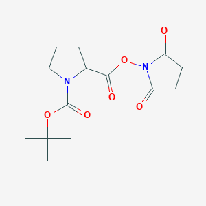 molecular formula C14H20N2O6 B558220 Boc-Pro-OSu CAS No. 3392-10-7