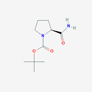 molecular formula C10H18N2O3 B558222 (R)-tert-butyl 2-carbamoylpyrrolidine-1-carboxylate CAS No. 35150-07-3