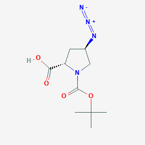 molecular formula C10H16N4O4 B558226 N-Boc-trans-4-azido-L-proline CAS No. 132622-68-5