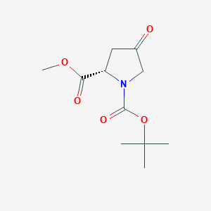 molecular formula C10H17NO5 B558228 (S)-1-Tert-butyl 2-methyl 4-oxopyrrolidine-1,2-dicarboxylate CAS No. 102195-80-2