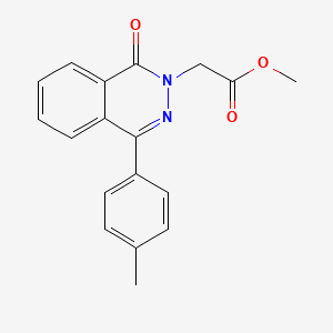 molecular formula C18H16N2O3 B5582358 METHYL 2-[4-(4-METHYLPHENYL)-1-OXO-1,2-DIHYDROPHTHALAZIN-2-YL]ACETATE 