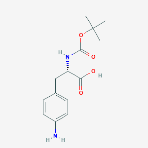 molecular formula C14H20N2O4 B558242 (S)-3-(4-Aminophenyl)-2-((tert-butoxycarbonyl)amino)propanoic acid CAS No. 55533-24-9