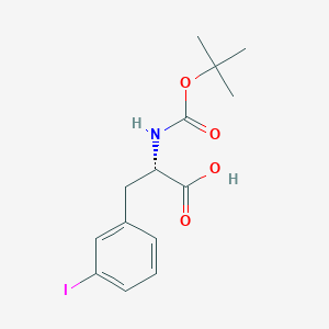 molecular formula C14H18INO4 B558245 Boc-3-碘-L-苯丙氨酸 CAS No. 273221-75-3