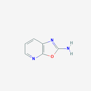 molecular formula C6H5N3O B055825 Oxazolo[5,4-b]pyridin-2-amine CAS No. 118767-91-2