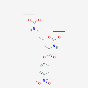 molecular formula C22H33N3O8 B558278 Boc-lys(boc)-onp CAS No. 2592-19-0