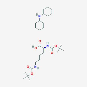 molecular formula C28H53N3O6 B558279 Boc-Lys(Boc)-OH.DCHA CAS No. 15098-69-8