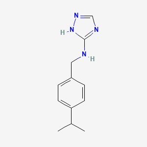 molecular formula C12H16N4 B5582835 N-(4-isopropylbenzyl)-N-(1H-1,2,4-triazol-3-yl)amine 