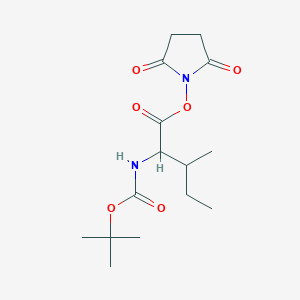 molecular formula C15H24N2O6 B558293 Boc-Ile-OSu CAS No. 3392-08-3